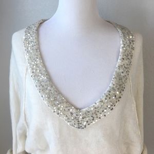 Free People Sweaters - Free People Dolman Sleeve Sequin V Neck Sweater Free People Sweaters - Free People Dolman Sleeve Sequin V Neck Sweater